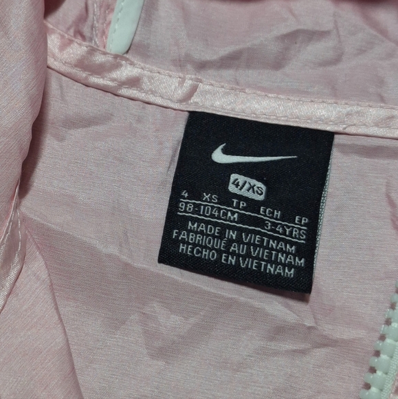 Nike Windrunner Jacket Girl Toddler Size 4 Windbreaker-Rain Coat - Picture 3 of 4